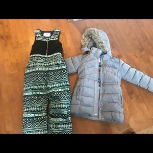 Justice snow outfit girls size 8-10